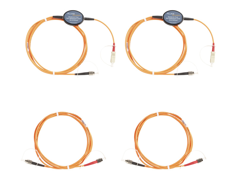 62.5μm FC終端ファイバー・テスト用マルチモード・エンサークルド・フラックス規格準拠テスト基準コード・キット (2m) (2 SC/LC、2 FC/FC)