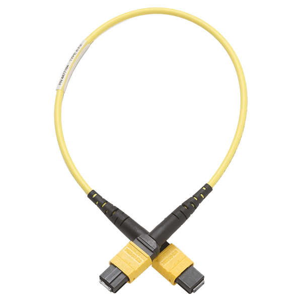 0.3m シングルモード・テスト・コード MPO（APCタイプ）、ピン無し/ピン無し、タイプA