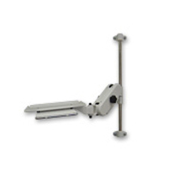 簡易ロック式アーム ノートPCアーム+スライド式垂直ベース(600mm)