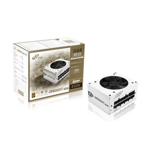 DAGGER PRO ATX3.0(PCIe5.0) 850W White / ホワイトモデル / 80PLUS GOLD フルモジュラー方式 ATX3.0 PCIe5.0対応 850W SFX電源 / 10年保証 / ATX変換ブラケット付属
