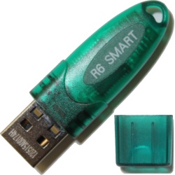 ハードウェアUSBキー ROCKEY4ND USBドングル（緑）(1-49)