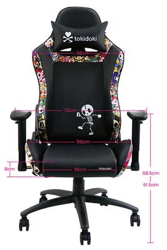 Tesoro x Tokidoki Limited Edition gaming chair Signature