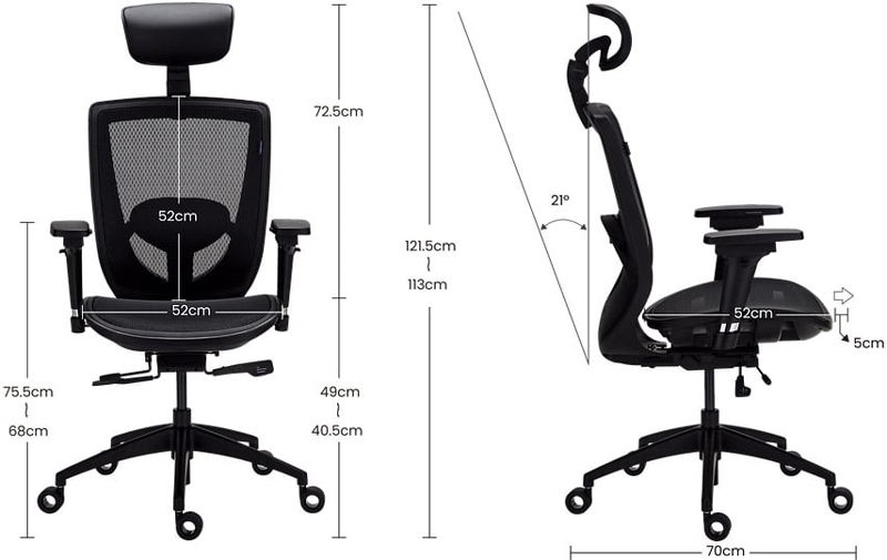 Alphaeon E3 Mesh Black/Black