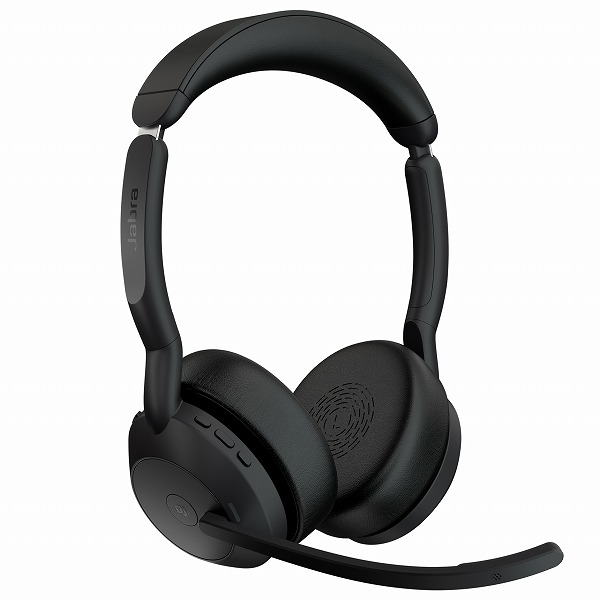 Jabra 無線ヘッドセット USB-A 両耳 MS認定 充電スタンド付「Jabra Evolve2 55 Link380a/390a MS Stereo Stand」