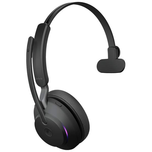 Jabra 無線ヘッドセット USB-C 片耳 MS認定 「Jabra Evolve2 65 MS Mono USB-C Black」