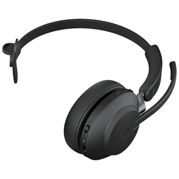 Jabra 無線ヘッドセット USB-A 片耳 MS認定 「Jabra Evolve2 65 MS Mono USB-A Black」