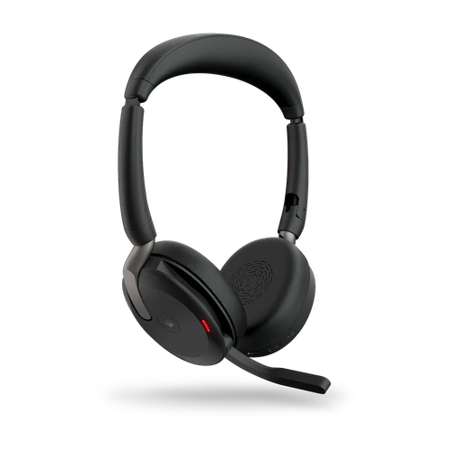Jabra 無線ヘッドセット 折りたたみ式 USB-C 両耳 MS認定 充電パッド付「Jabra Evolve2 65 Flex Link380c/390c MS Stereo Wireless Charger」