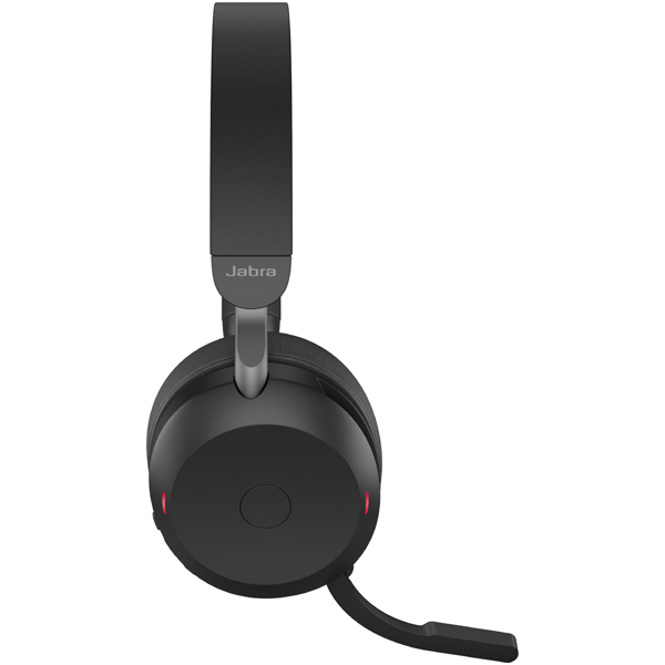 Jabra 無線ヘッドセット USB-A 両耳UC認定 充電スタンド付「Jabra Evolve2 75 Link380a/390a UC Stereo Stand Black」