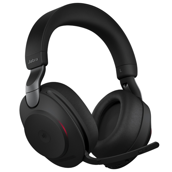Jabra 無線ヘッドセット USB-A 両耳 MS認定 「Jabra Evolve2 85 MS Stereo USB-A Black」