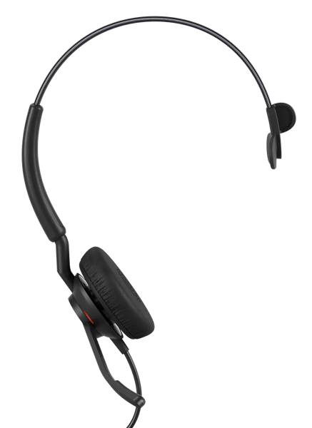 Jabra コンタクトセンター用USBヘッドセット USB-C/A 片耳 MS認定 コントロールユニット付「Jabra Engage 40 Inline Link MS Mono USB C/A」