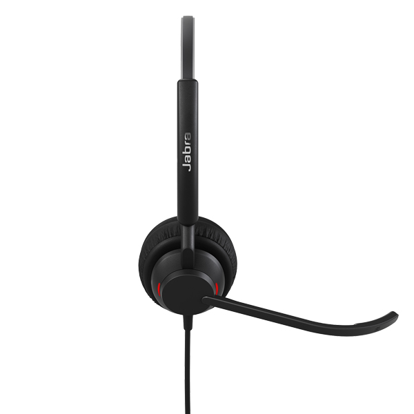 Jabra コンタクトセンター用ヘッドセット USB-A 両耳 UC認定 コントロールユニット付「Jabra Engage 40 - (Inline Link) USB-A UC Stereo」