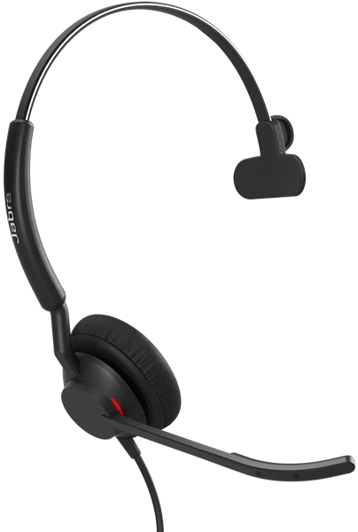 Jabra コンタクトセンター用USBヘッドセット USB-C/A 片耳 UC認定 コントロールユニット付「Jabra Engage 50 II Link UC Mono USB C/A」