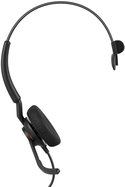 Jabra コンタクトセンター用USBヘッドセット USB-C/A 片耳 UC認定 コントロールユニット付「Jabra Engage 50 II Link UC Mono USB C/A」