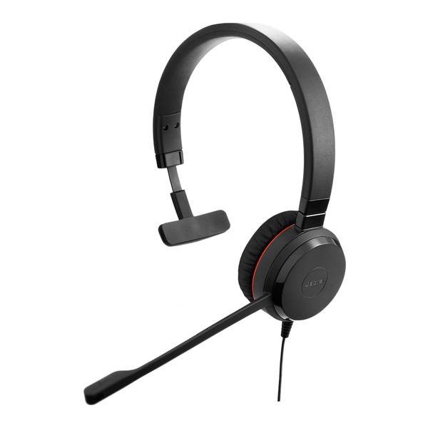 Jabra USBヘッドセット USB-C/A 3.5mmジャック 片耳 MS認定「Jabra Evolve 30 II Mono MS USB C/A」