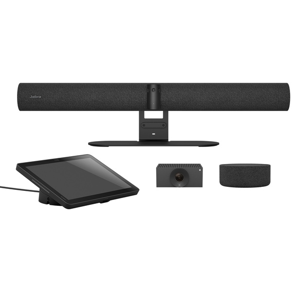 Jabra Android OS搭載一体型ビデオバー タッチコントローラー＆拡張オーディオ＆拡張カメラ付き 大会議室向け「PanaCast Room Kit P55 VB&TC APAC SpkMic L1」