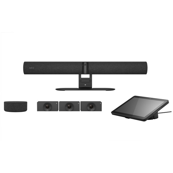 Jabra Android OS搭載一体型ビデオバー タッチコントローラー＆拡張オーディオ＆拡張カメラ3台付き 大会議室向け「PanaCast Room Kit Multi P55 VB&TC APAC SpkMic Crew」