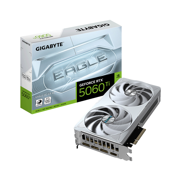 Geforce RTX5060Ti 搭載 グラフィックボード GDDR7 8GB GV-N506TEAGLEOC ICE-8GD