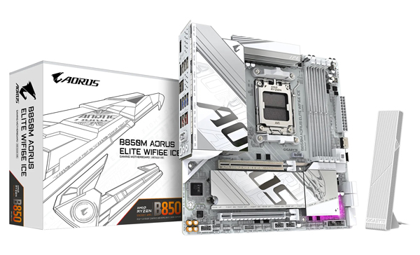 Micro-ATXマザーボード B850M AORUS ELITE WIFI6E ICE