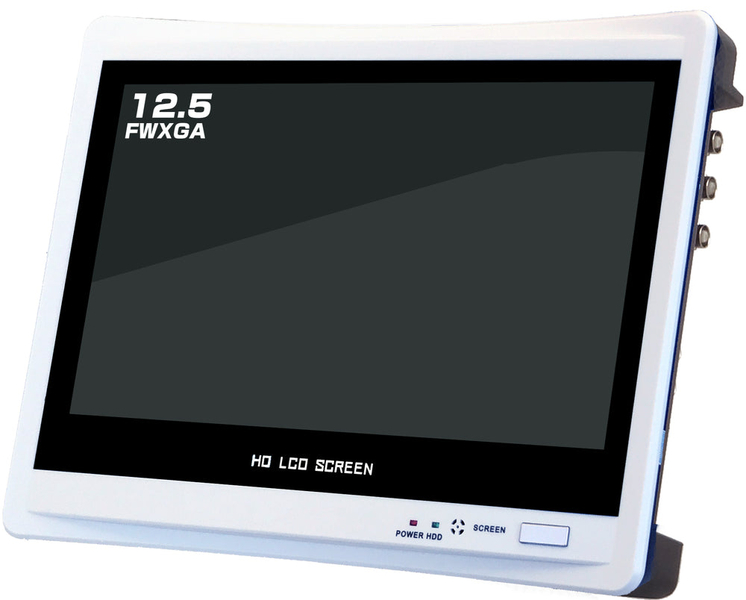 12.5型ハイビジョンモニター一体型ハードディスクレコーダー（映像・音声4入力、AHD3.0、3TB）