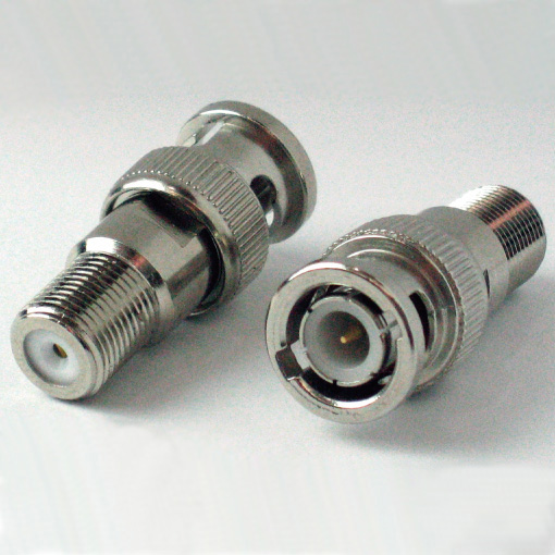 変換コネクター(BNCプラグ⇔F型ジャック) 10個パック