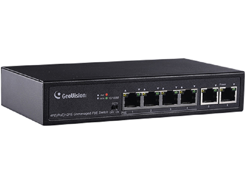 10/100M PoE+対応 (15.4W 供給 / 1 PoE port) (最長250m / 転送速度10Mbps) 4ポートスイッチングハブ 3年保証