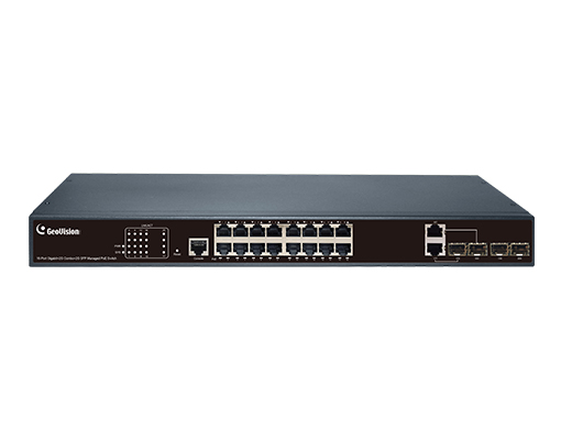 GV-APOE1612、10/100/1000BaseT(X) PoE+対応16ポートWebマネージメントスイッチングハブです。3年保証