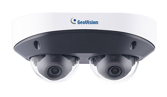 GV-TMS8800、2つの400万画素CMOSを搭載したH.265/H.264両対応2眼マルチセンサーネットワークドーム型カメラ 2年保証