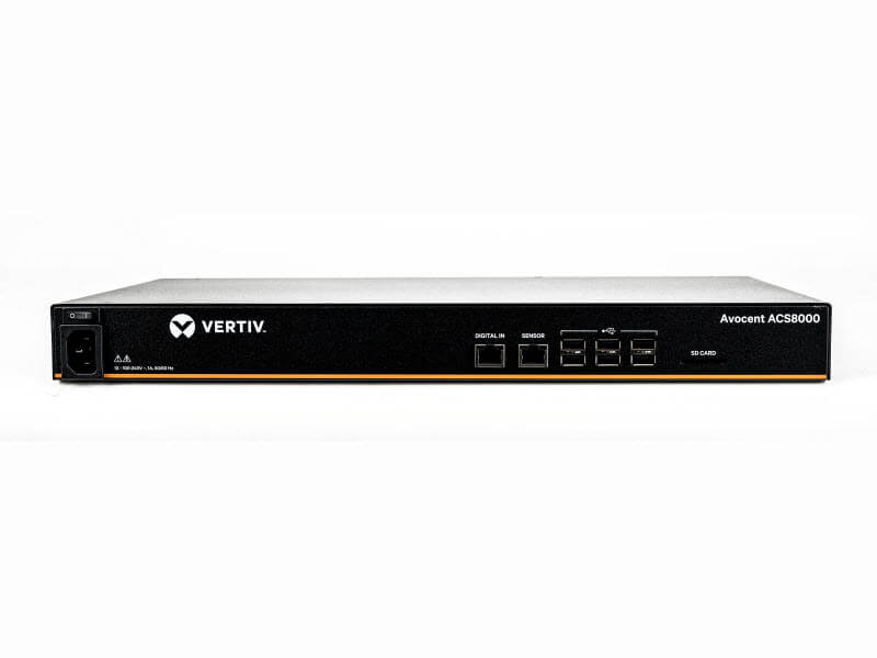 Vertiv Avocent 1U シリアルコンソールサーバー シングルAC電源8ポートモデル