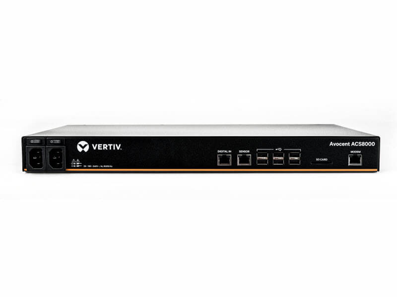 Vertiv Avocent 1U シリアルコンソールサーバー デュアルAC電源アナログモデム内蔵32ポートモデル