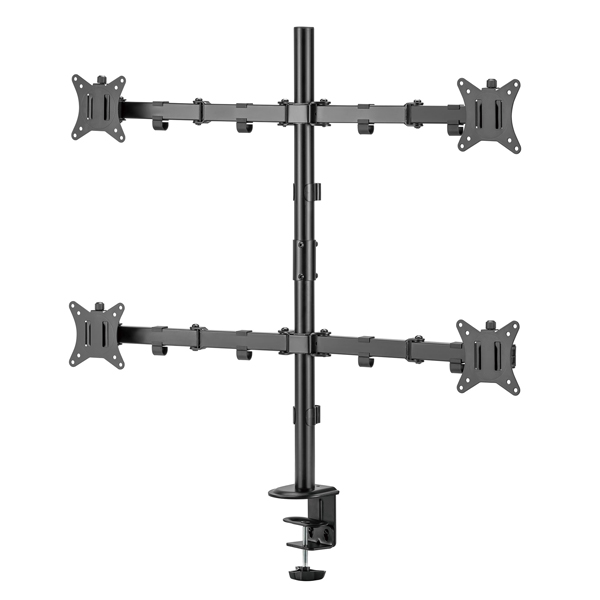 液晶モニターアーム 4画面(2×2) クランプ/グロメット式