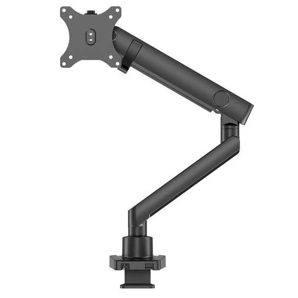 液晶ディスプレイアーム スリムクランプメカニカルスプリング式 1画面 ブラック