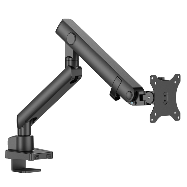 液晶ディスプレイアーム スリムクランプメカニカルスプリング式 1画面 ブラック