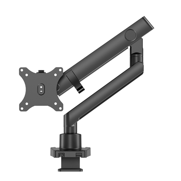 液晶ディスプレイアーム スリムクランプメカニカルスプリング式 1画面 ブラック