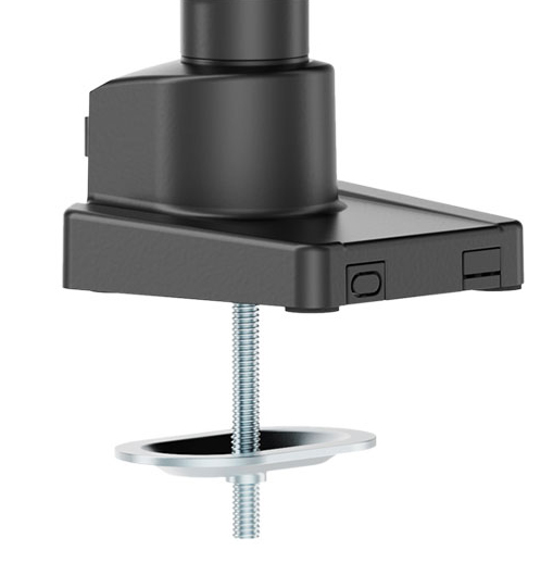 液晶ディスプレイアーム スリムクランプメカニカルスプリング式 1画面 ブラック