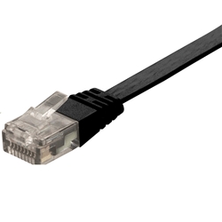 カテゴリー6対応 スーパーフラットLANケーブル ブラック 3m