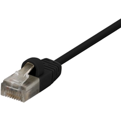 カテゴリー6対応 スリムLANケーブル ブラック 15m