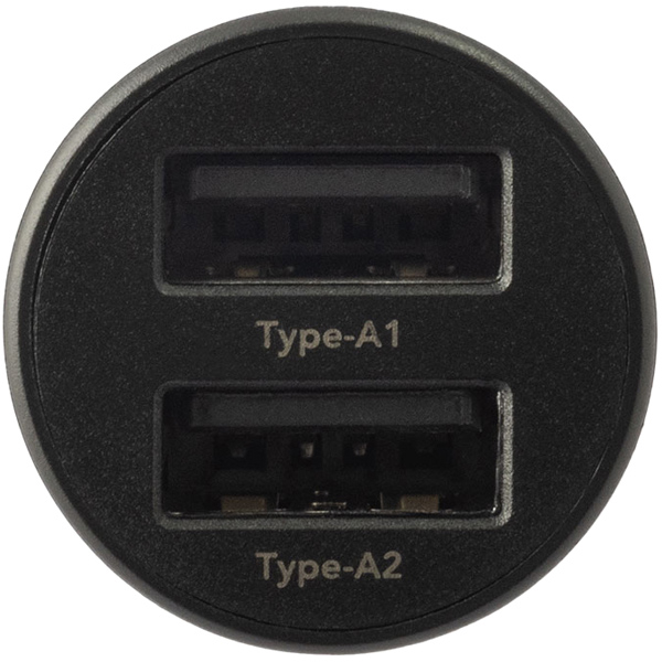 USBシガーソケット充電アダプタ（USB Type-A×2）