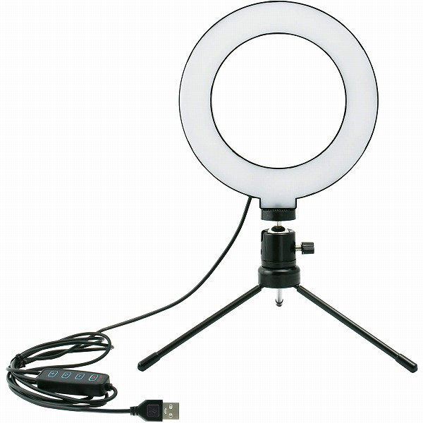 セルフィーライト 48LED ブラック