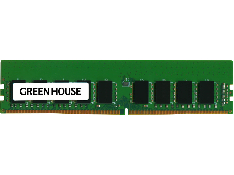 サーバ用メモリー PC4-19200（DDR4-2400MHz）対応 8GB（512Mx8チップ搭載） ECC Unbuffered DIMM 1.2V