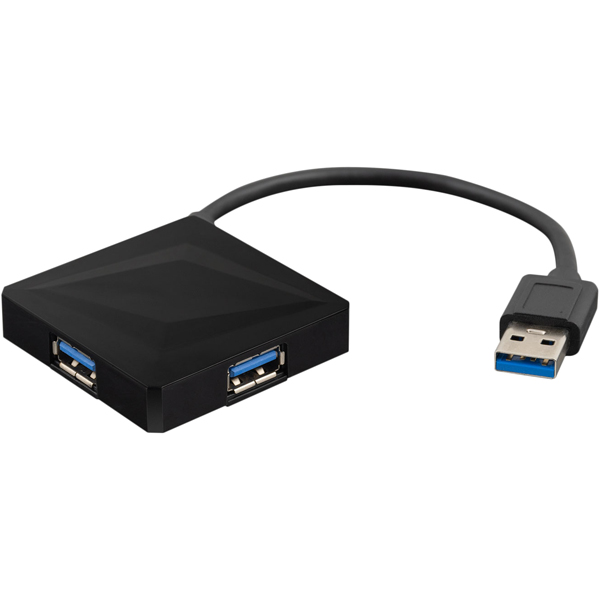 USB3.1 Gen1 Type-Aハブ 4ポート ブラック バスパワー対応