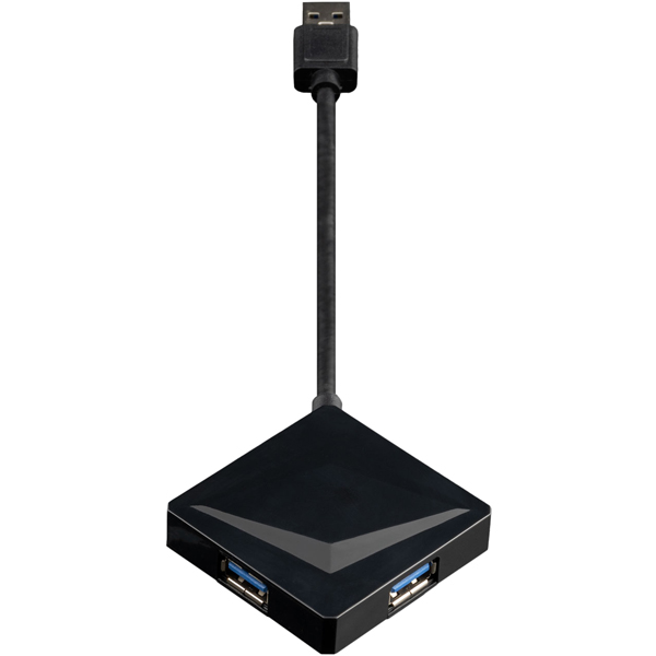 USB3.1 Gen1 Type-Aハブ 4ポート ブラック バスパワー対応