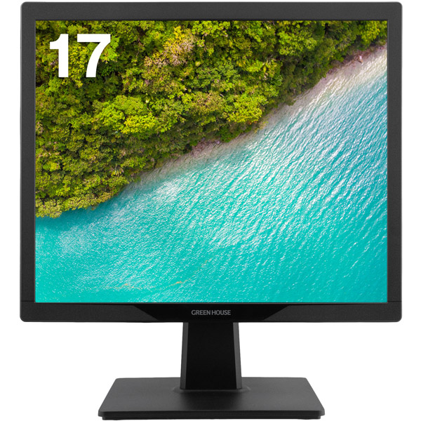 17型スクエア液晶ディスプレイ/1280×1024/HDMI、mini D-Sub15/ブラック/スピーカー/5年保証フル保証/TNパネル採用