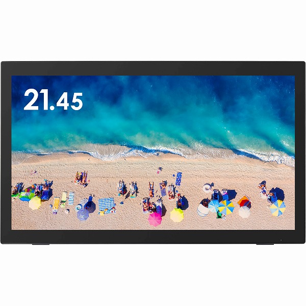 21.45型タッチパネルLED液晶ディスプレイ/1920×1080/HDMI、DisplayPort、mini D-Sub15/ブラック/スピーカー/3年保証/VAパネル採用