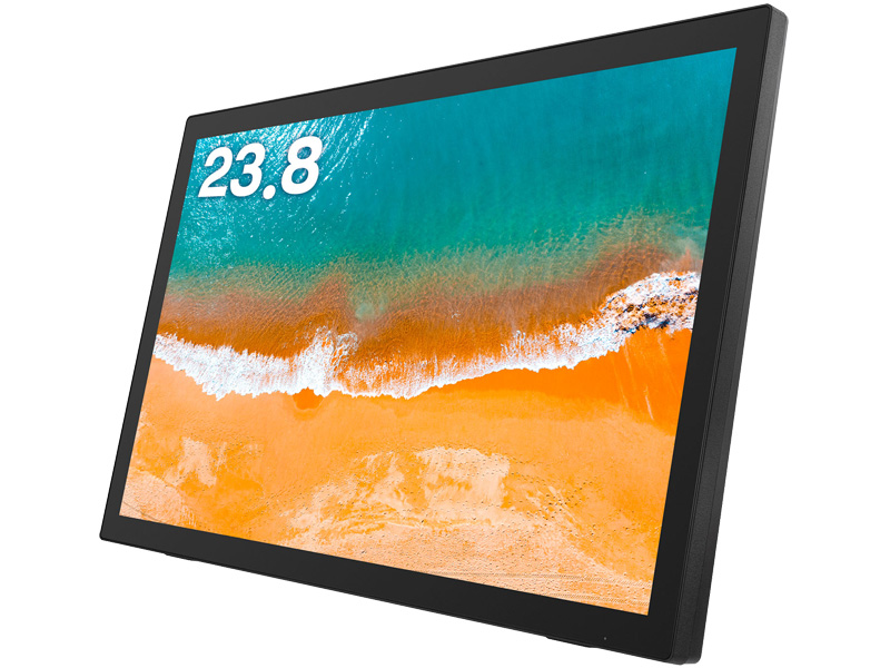 23.8型タッチパネルLED液晶ディスプレイ/1920×1080/HDMI、DisplayPort、mini D-Sub15/ブラック/スピーカー/3年保証/静電容量方式10点マルチタッチ対応/VAパネル採用