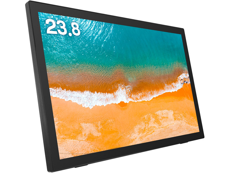 23.8型タッチパネルLED液晶ディスプレイ/1920×1080/HDMI、DisplayPort、mini D-Sub15/ブラック/スピーカー/3年保証/静電容量方式10点マルチタッチ対応/VAパネル採用