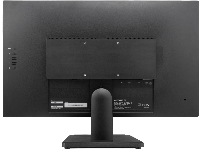 27型ワイド液晶ディスプレイ/1920×1080/HDMI、DisplayPort、mini D-Sub15/ブラック/スピーカー5年保証フル保証/HISパネル採用