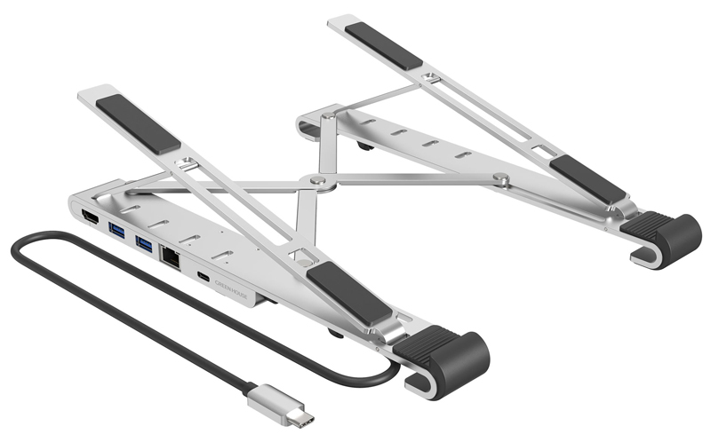 6in1 スタンド一体型ドッキングステーション