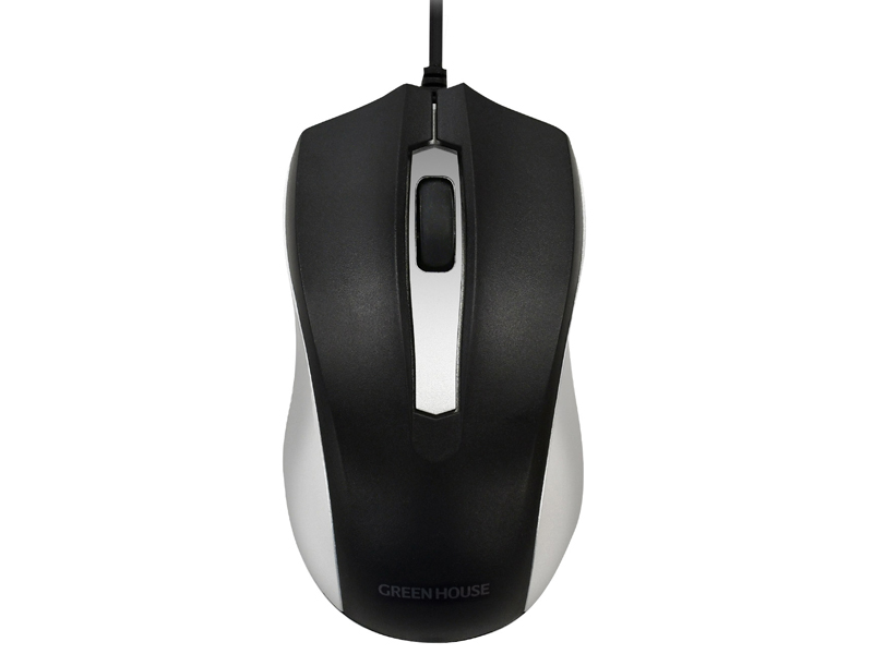 有線マウス 静音 光学式 シルバー