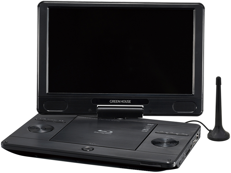 11.6型 フルセグTV内蔵ポータブルブルーレイディスクプレーヤー ブラック