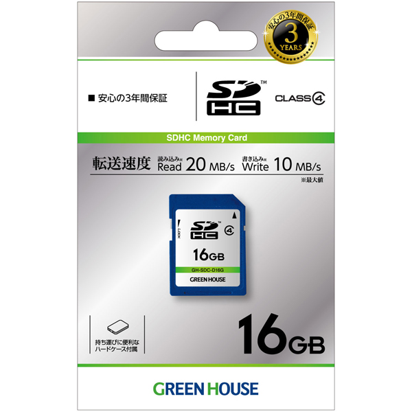 SDHCカード クラス4 16GB